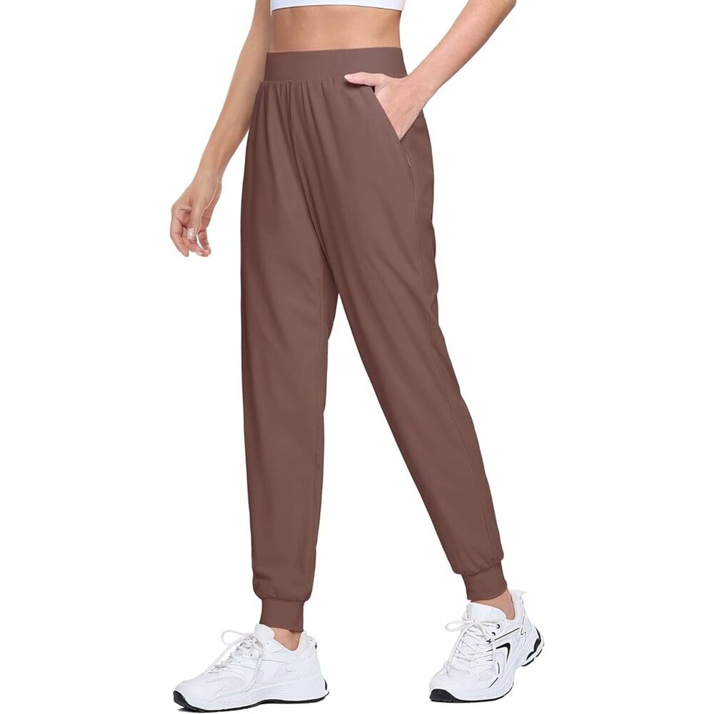 MAGCOMSEN High Waisted  Lightweight Quick Dry Athletic Joggers, L, 5I-128B003